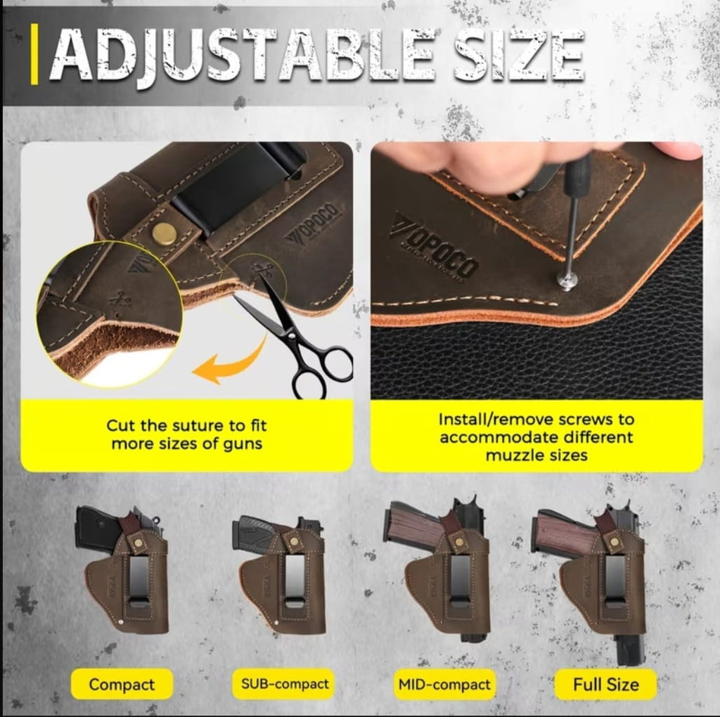 Premium Leather Concealed Carry Holster
